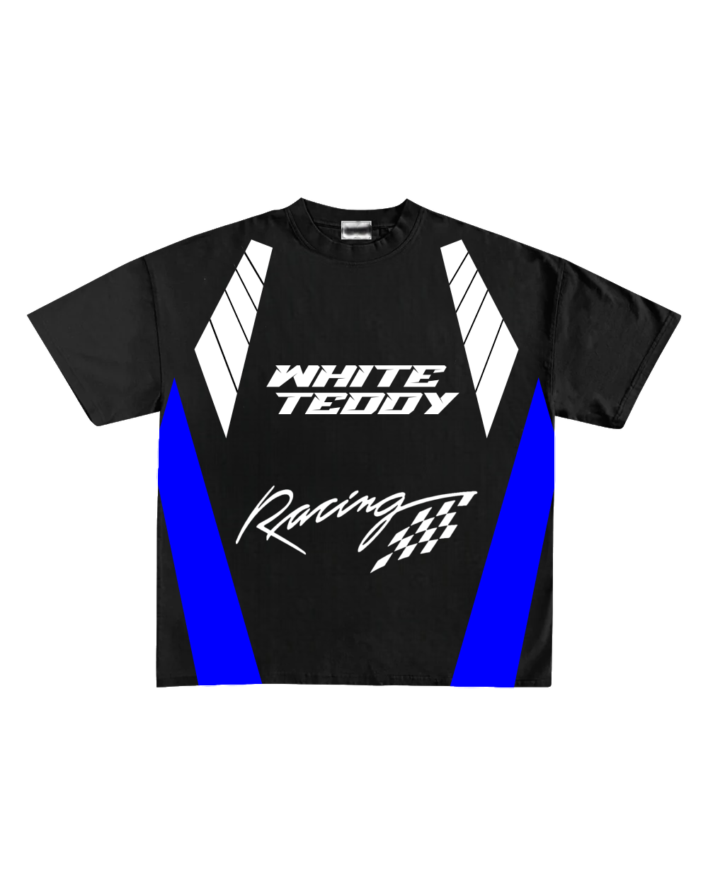 WHITE TEDDY RACING OVERSIZED TEES